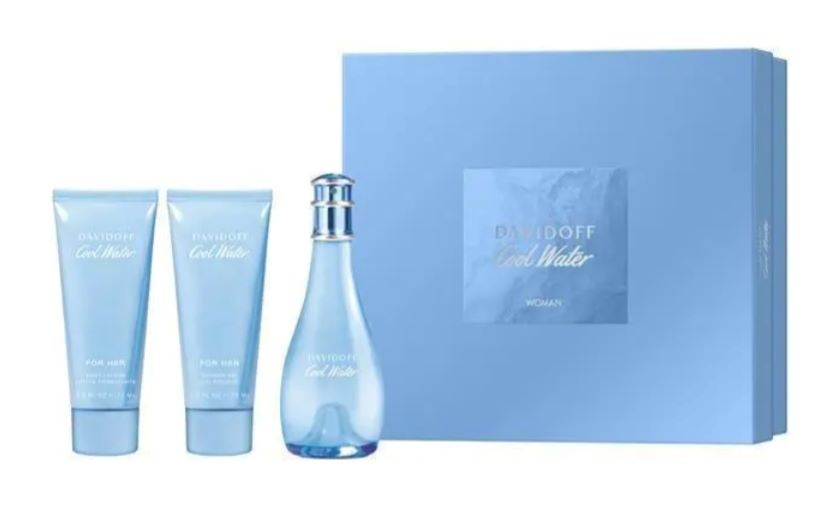 Cool Water EDT Women 3-Piece Gift Set With BL & SG