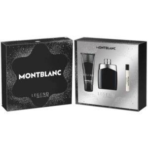 Mont Blanc Legend Men EDT 3-Piece Gift Set with Mini Perfume & All Shower Gel