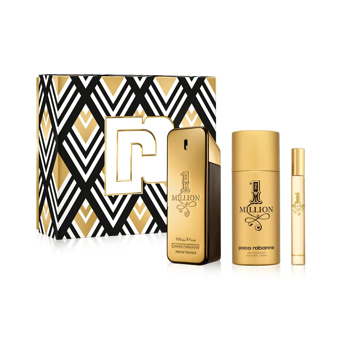 1 Million EDT 3-Piece Gift Set with Deodorant Spray & Mini perfume