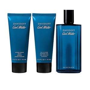 Cool Water Men EDT 3-Piece Gift Set With SG & ASB
