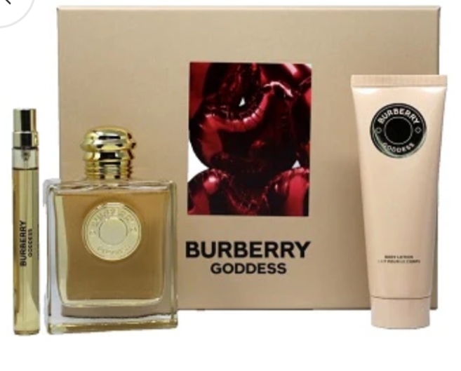 Burberry Goddess Women EDP 3-Piece Gift Set With Mini & Body Lotion