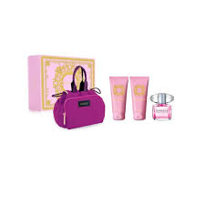 Versace Bright Crystal EDT 3-Piece Gift Set For Women With SG & BL