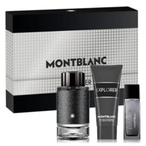 Mont Blanc Explorer EDP 3-Piece Gift Set For Men With Mini Perfume & SG