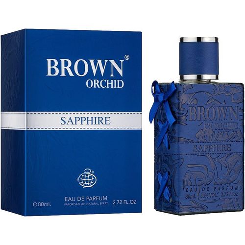 Fragrance World Brown Orchid Sapphire EDP For Men-80ml with Free Deo Spray
