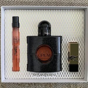 Black Opium 3-Piece Gift Set With Mini Perfume & Lipstick