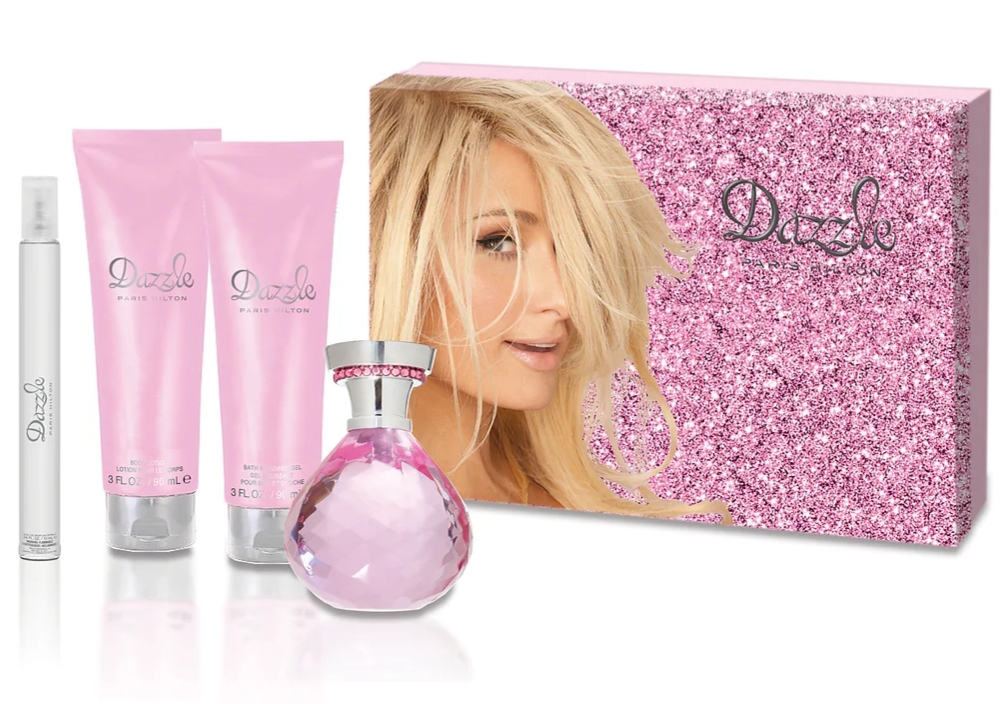 Dazzle EDP 4pcs Women Gift Set With Mini perfume+BL+SG