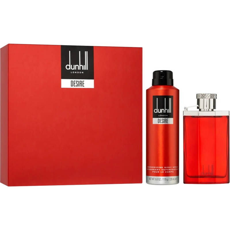 Dunhill Desire Red EDT 2pcs Men Gift Set With Deo Spray