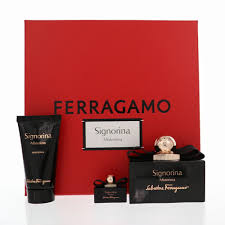 Ferragamo Signorina Misteriosa EDP 3pcs Gift Set With Mini Perfume and BL