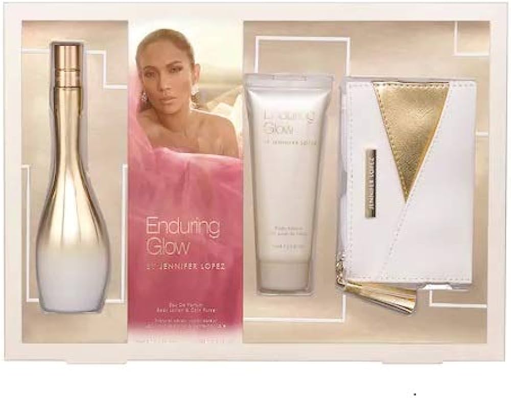 JLO Enduring Glow EDP 3pcs Women Gift Set With BL and Purse