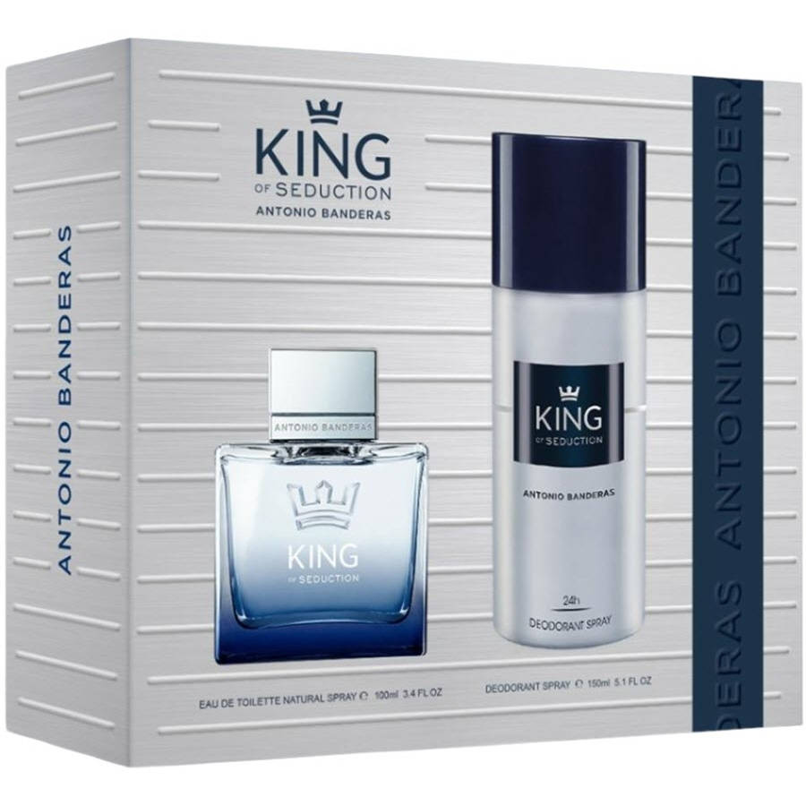 King Of Seduction EDT 2pcs Men Gift Set With Deo Spray