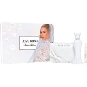 Paris Hilton Love Rush EDP 3pcs Gift Set With mini perfume and pouch