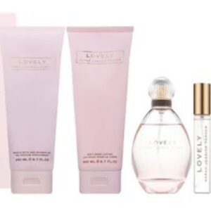 SJP Lovely EDP 4pcs Women Gift Set with Mini Perfume and BL and SG