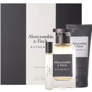 Abercrombie & Fitch Authentic Men EDT 3-Piece Gift Set With Body wash & Mini perfume
