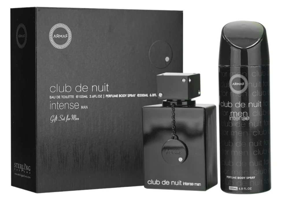 Club De Nuit Intense man EDT 2-Piece Gift Set With 200ml Body Spray