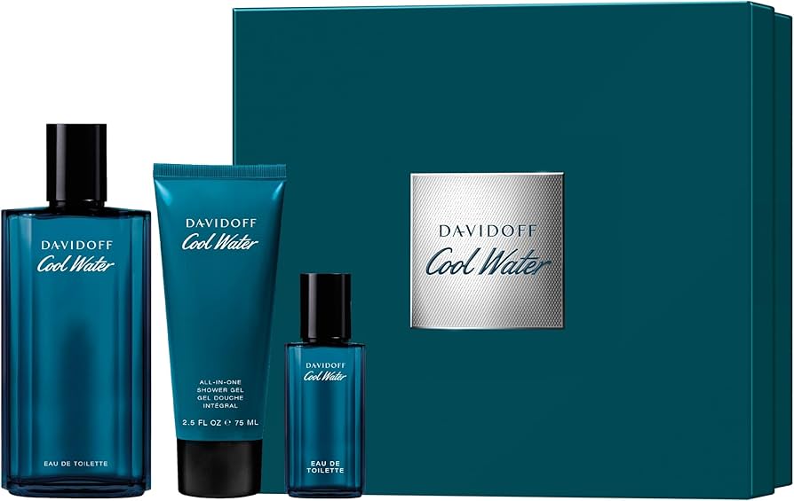 Cool Water Men EDT 3-Piece Gift Set with SG & Mini perfume