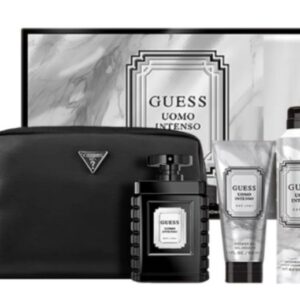 Guess Uomo Intenso Men EDP 4-Piece Gift Set With SG & BS & Pouch
