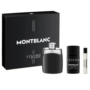 Mont Blanc Legend EDT 3-Piece Gift Set For Men With Mini perfume & Stick Deodorant